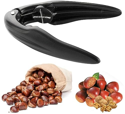 AKOAK 1 Pack Chestnut Peeler, Nut Tongs Chestnut Clip, Dried Fruit Bottle Opener, Kitchen Tools Multi-Functional Chestnut Opener Walnut Walnut, Non-Slip Handle