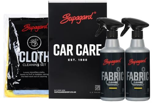 Supagard Nettoyant textile – Détachant écologique à base d'eau pour sièges de voiture, tissus d'ameublement, tapis et usage domestique | Sans produits chimiques agressifs (500 ml Lot de 2)