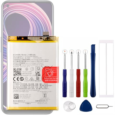 Vvsialeek Neu BLP883 Ersatz Akku Kompatibel Für Oppo Realme 8S 5G mit kostenlosem Toolkit.