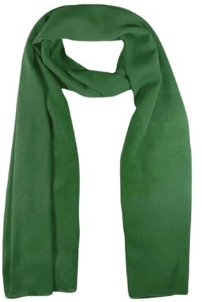 WESTEND CHOICE Ladies Scarves Women Large Crepe Rayon Scarf Shawl Head Scarf Stole Neck Wrap women's scarves & wraps 180x65 cm (Green)