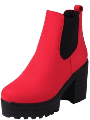 Stivali Alti Donna con Zeppa Plateau sopra Il Ginocchio Stivaletto Donna Estivo Basso Tronchetto Estivo Donna Stivaletti Donna Estivi Texani Marroni Stivali da Neve Donna Stivaletti Donna