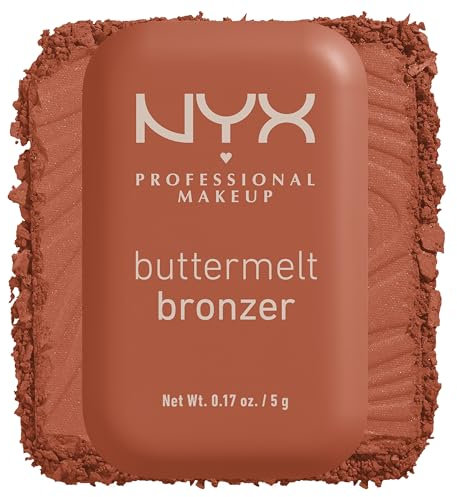 NYX Professional Makeup Bronzer in Polvere, Per un Look Abbronzato e Baciato dal Sole, Tenuta Fino a 12H, Resiste alle Sbavature, No Transfer, Buttermelt Bronzer, Tonalità: 03.5 Butta'd Down, 5 g