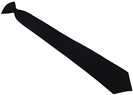 CB4 Accessories Black Clip On Tie (Matte)