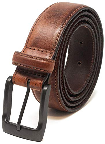 Ashford Ridge 32 mm Cinturon de Traje para hombres Hecho de cuero - marrón claro medio