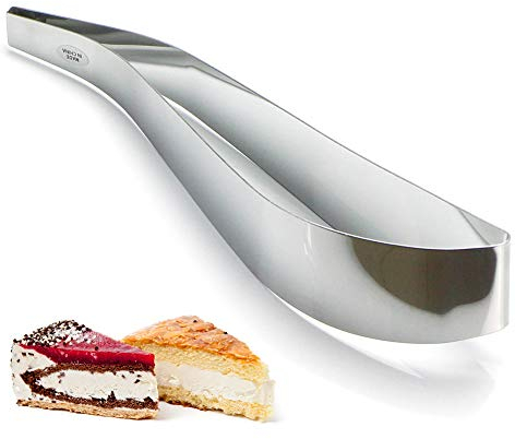 MIFASA Affettatrice in Acciaio Inox per Torte, Pasticcini e Servire Perfetti