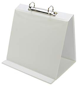 Lansdale A5 Presentation Table Top Flipchart Binder (White)