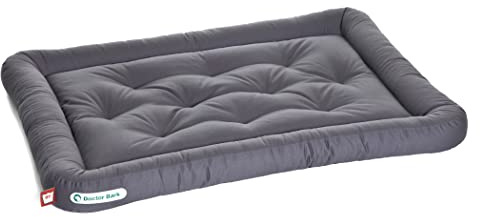Doctor Bark hundkudde – ortofedisk hundsäng, 95 °C tvättbar, hygienisk, robust och bekväm (L – 90 x 70 cm, grå)