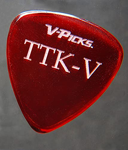 V-Picks™ »THE TONE KING - GUITAR PICK« Plektren für Gitarre - 1.5mm - Farbe: Ruby Red