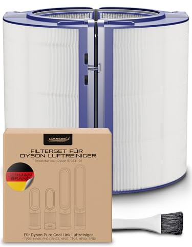 Comedes HEPA & Aktivkohle-Filter für Dyson Luftreiniger, Luftbefeuchter und Heizlüfter wie HP04, HP06, HP07, HP09, PH01, PH03, PH3A, PH04, TP04, TP06, TP07, TP09, 970341-01, 965432-01