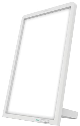 DAYVIA 400179590 Lampe de luminothérapie, Fer, 25 W, Blanc
