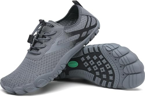 SAGUARO Water Shoes for Women Men Quick Drying Wet Beach Aqua Shoes for Swim Sea Surfing Diving Sailing Pool Nardo Grey, 46 EU/11 UK