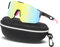 XIKAYA Fahrradbrille & Laufbrille Herren Damen Sportsonnenbrille - UV400 Schutz Beschlagfrei Kratzfest Leicht für MTB Rennrad Enduro - Eisrosa