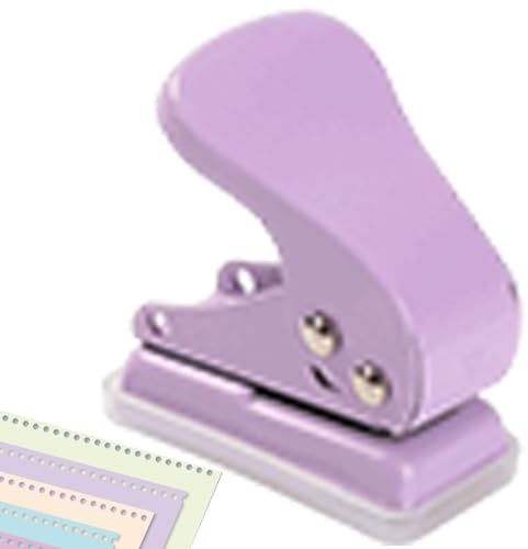 Perforatrice Monotrou,Perforatrice | Perforateur de papier portable | Perforateur de papier ergonomique à trou unique, petit perforateur de poche, fournitures scolaires à domicile pour étiquettes et c