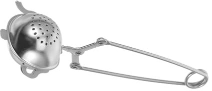 SECFOU Stainless Steel Tea Clip Teapot-Shaped Infuser Loose Leaf Tea Strainer Sifter Clip Spoon for Home Office