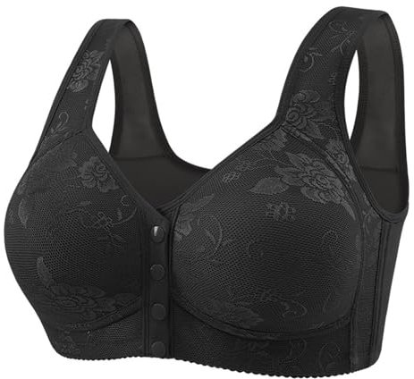 NSICBMNO Breastfeeding Bras for Women with Buttons Stick-On Bra Quarter Cup Bra High Impact Sports Lace Pack Post Surgery Breast Support Implant Stabilizer
