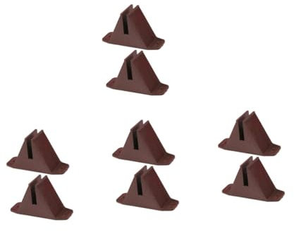 POPETPOP 2 Bases De Plástico para Valla De Jardín Soporte Triangular Antivuelco Instalación