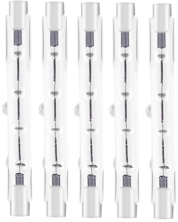 BLOMDE Bulbo de halógeno R7S T3 J Tipo de inundación lineal de doble extremo para iluminación fotográfica/luces de trabajo/iluminación al aire libre 78 mm-100W 220V