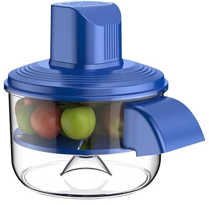 Machine À Éplucher Raisins - Éplucheur Automatique Fruits Et Légumes 28,3x29,2x28,2 Cm | Machine À Éplucher Raisins Rechargeable TYPE‑C 1300 MAh – Accessoire Cuisine Compact Pour Tomates Cerises Caro