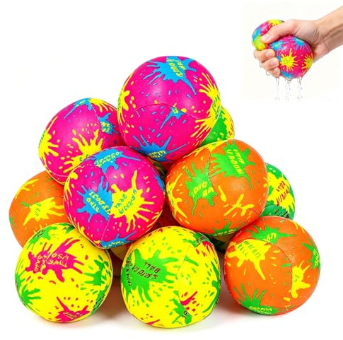 30Pcs Water Bomb Balls – Mini 5CM Water Bombs for Kids & Adults, Reusable, Soft Splash Balls for Pool, Beach, Summer Water Games, Outdoor Party Fun, Easy-Fill Water Balloons