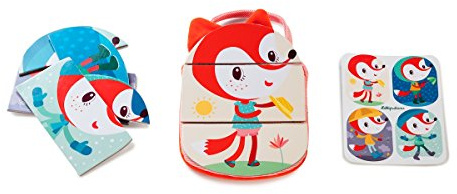 Lilliputiens 83084 Alice Weather Station My First Shapes for Sorting/Stacking, Multicoloured, Maße: 19x14x1cm
