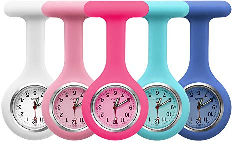 Groupcow 5pcs Silicone Nurses Watch (Practical Colour)