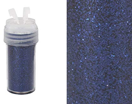 Creativery Glitzerpulver 0,26mm Dose 2,5x5,5cm mit Streudeckel Glitzerstaub Glitter Basteln Nailart Farbauswahl: dunkelblau/Navy 370