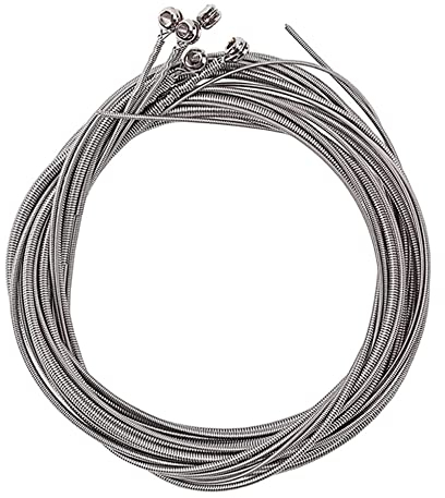 Alnicov 5 Saiten Bass Steel Saiten Ø 0,1-0,3cm für 5 Saiten Bass Gitarre