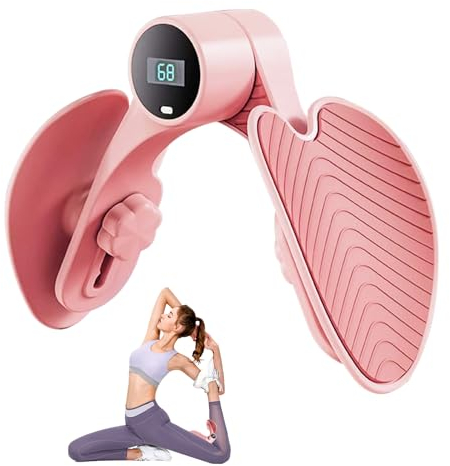 Oberschenkeltrainer beckenbodentrainer für Frauen, 3 Einstellbare Gängen Oberschenkel beckenboden Hip Trainer, Oberschenkel Trimmer, Gesäß Trainer, Hüftkörper Trainer (Pink)
