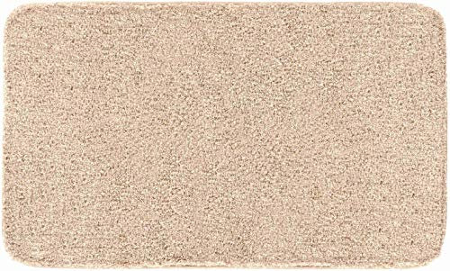 Grund Badteppich 27 mm, Ultra Soft und Saugfähig, rutschfest, 5 Jahre Garantie, Melange, Badteppich 80x140 cm, beige