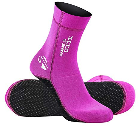 Skyone Neoprene Socks Diving Scuba Socks Wetsuit Fin Booties for Men Women Kids, 3MM 5MM Surfing Booties Beach Sock Thermal Flexible Anti Slip for Rafting Snorkeling Swimming Wading Sailing