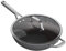 Ninja ZEROSTICK Premium Cookware 28cm Wok with Glass Lid, Long Lasting, Non-Stick, Hard Anodised Aluminium, Induction Compatible, Oven Safe to 260°C, Grey C30928UK