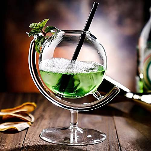 chongjian Verre à cocktail créatif – Verre Hurricane de 330 ml pour boire des manhattans, des martini et du vin, design moderne et élégant