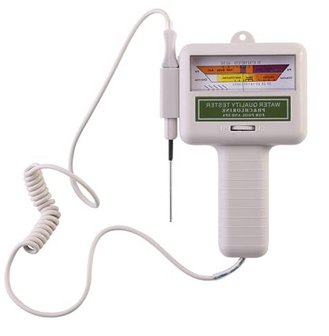 Testeur de pH ph metre electronique compteur de chlore testeur ph piscine moniteur de qualité de l'eau 2 en 1 pour piscine, culture hydroponique, piscines, Strisce test