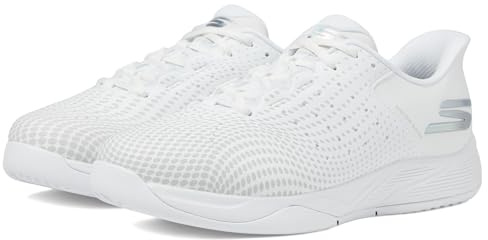 Skechers Mujer Skechers Viper Court Reload Slip-In Entrenador | Diseñado para pickleball, manos libres, plantilla de ajuste de arco, amortiguación ultra ligera, suela de goma Goodyear