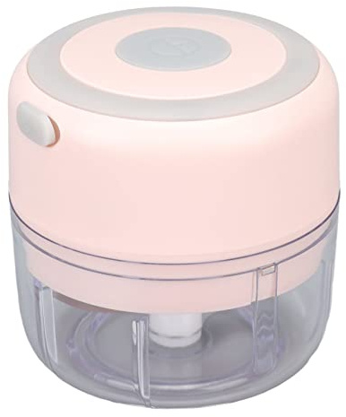 Elektrisk Vitlökshackare, Mini-USB Uppladdningsbar 100 Ml Manuell Vitlökskvarn (Rosa)