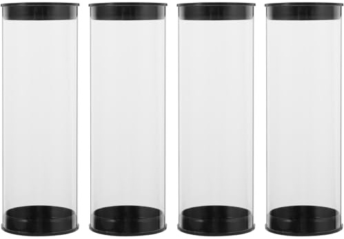 Generic Clear Golf Ball Storage Tube with Cap 5.11X1.77X1.77In Plastic Golf Ball Carrier Case Organizer for Home and Shop Display