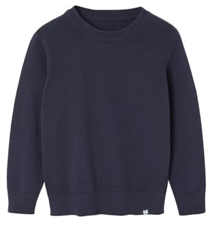 VERTBAUDET Pull Col Rond Manches Longues Garçon Coton Marine 14A