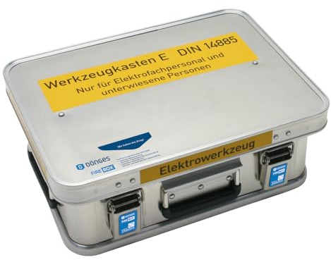 Dönges FireBox leer, Elektrowerkzeug DIN 14885, 400 x 300 x 150 mm (Alubox Verbandkasten Verbandskästen Werkzeugmodul Werkzeugsatz Werkzeugsortiment Sperrwerkzeugsatz)