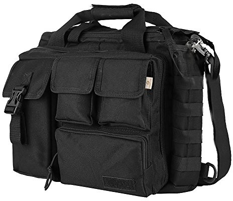Doumneou Pro - Multifunzione Militare Tattico Esterno in Nylon Borsa a Tracolla Borsa Messaggero Borsa a Mano Portadocumenti Sufficiente per Laptop da 14 / / / Nero