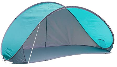 Refugio de playa XL Pop Up – Tienda de playa para 2 – 3 personas – Protección solar y contra el viento – Protección UV 50+ autoajustable – Incluye bolsa de transporte (apto para exteriores)