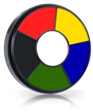 Go Ho 6 Colors Face Body Paint for Game Day 2026,White &Black &Red&Yellow&Green&Royal Blue Face Paint,Waterproof Professional USA Flag Face Painting,Halloween Cosplay SFX Makeup Palette