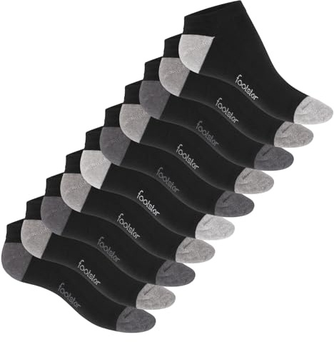 Footstar sneakers för kvinnor och män (10 par) med hälar och spets