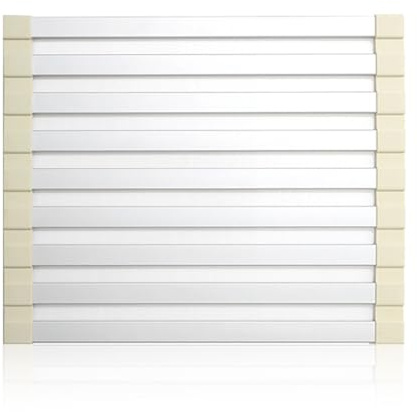 ZIJANG Abtropfgitter, Abtropfmatte Spüle 40 x 38 cm, Zusammenklappbarer Abtropfgestell Geschirr zum Abtropfen von Tassen, Obst und Gemüse in der Spüle oder Küche