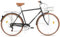 FabricBike Southken - City Bike 28 Zoll, Cityräder, klassisches Stadtrad, Fahrrad mit Korb, bequemer Sattel, 7-Gang-Schaltung (Southken Matte Black + Korb, M-54cm)