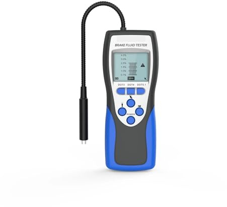 HPHPH Comprobador Liquido de Frenos, Probador De Aceite De Motor De Coche F60, Comprobación Automática De La Calidad del Aceite con Pantalla LED, Comprobador De Líquido De Frenos Compatible