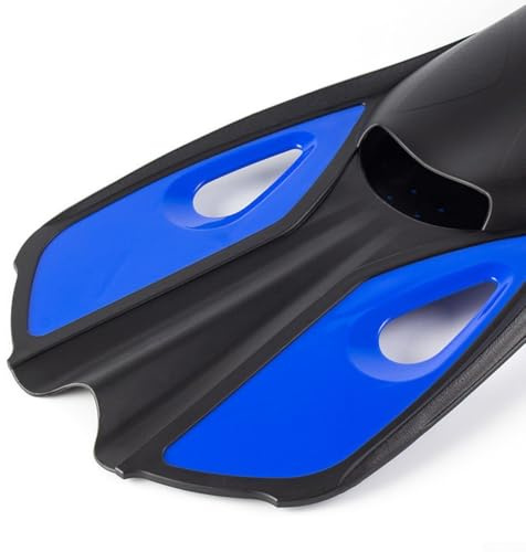 Yhenlovtt Aletas de esnórquel profesional, configurables y portátiles para adultos, con formato de silicona, aletas de entrenamiento de natación para esnórquel y divin (negro)