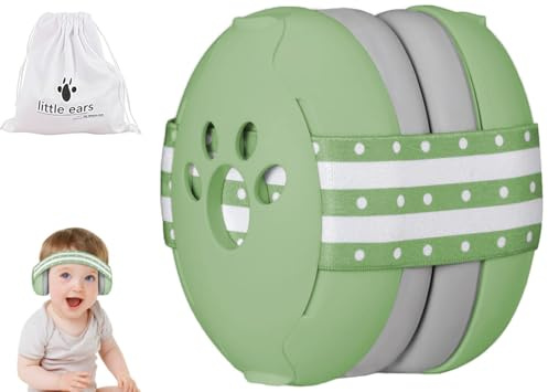 GUKOY Casque Anti Bruit Bebe, Certifiée CE, Protection Auditive, Amélioration du Sommeil Avion Bandeaux Antidérapants Nourrisson, Enfant jusqu'à 36 Mois