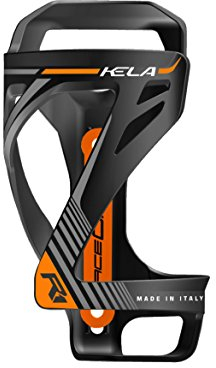 RACEONE Portabidón Kela Salida Lateral, Negro/Naranja