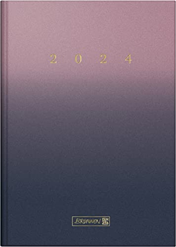 BRUNNEN Tageskalender „Gradient Sky“ Modell 795 2024 1 Seite = 1 Tag Blattgröße 14,5 x 20,6 cm bunt
