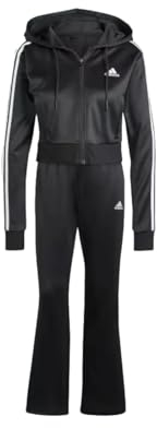 adidas Damen Glam Track Suit Trainingsanzug, Black, M